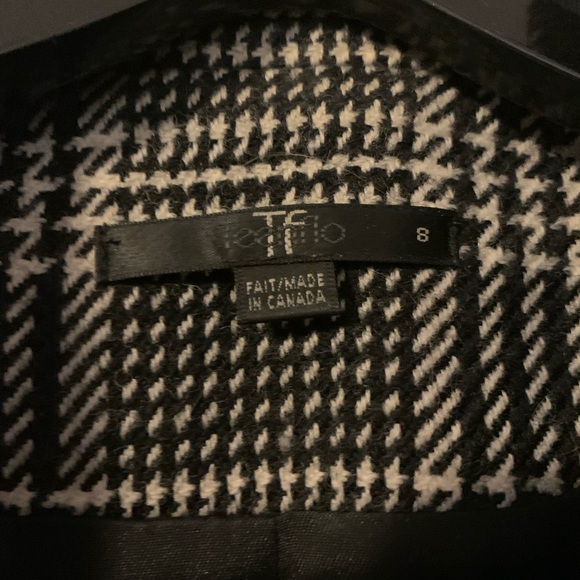 Teenflo Black and White Plaid Blazer - Picture 2 of 4